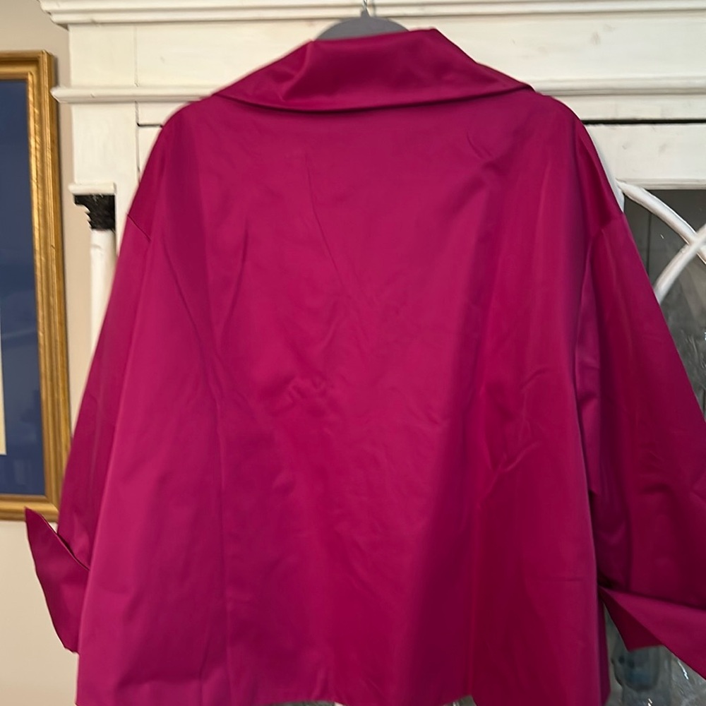 High and magenta jacket and wide leg pants size 2X